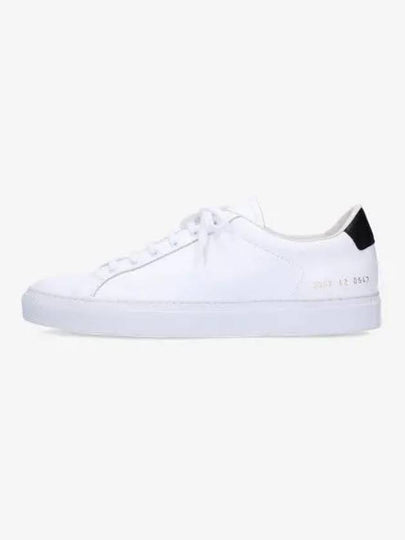 Retro Low Top Sneakers Black White - COMMON PROJECTS - BALAAN 2