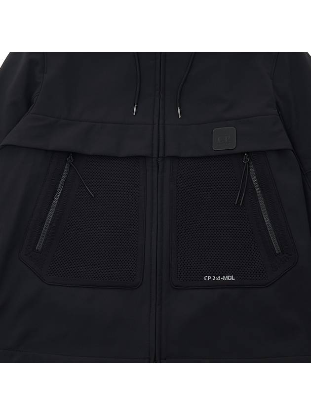 Men's Hooded Jacket Black - CP COMPANY - BALAAN.