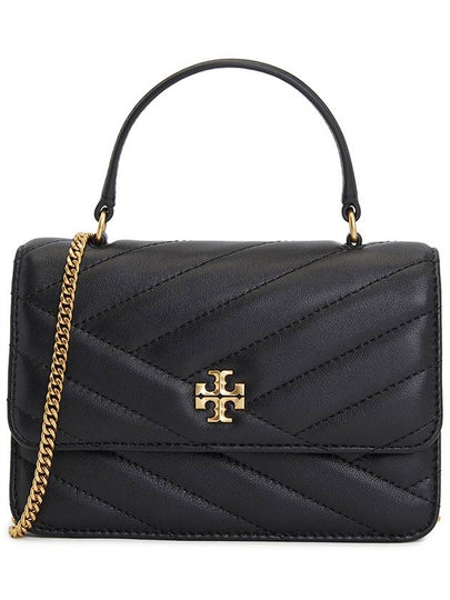 Kira Chevron Mini Chain Shoulder Bag Black - TORY BURCH - BALAAN 2