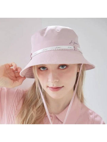 Golf Wear Pearl Bucket Hat Pink - J JANE - BALAAN 1