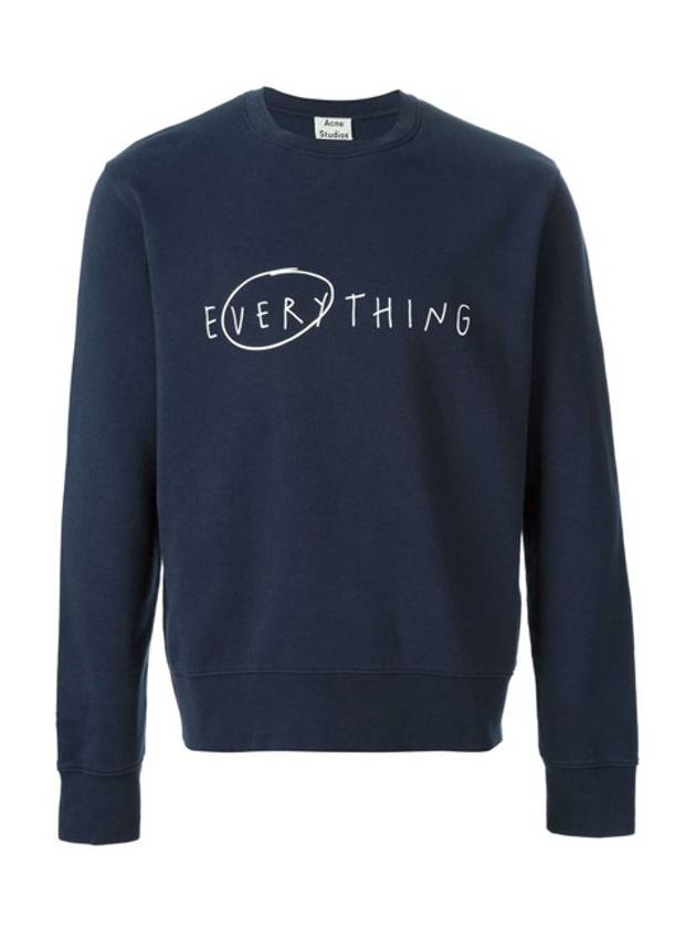 Everything Typo Sweatshirt Navy - ACNE STUDIOS - BALAAN 2