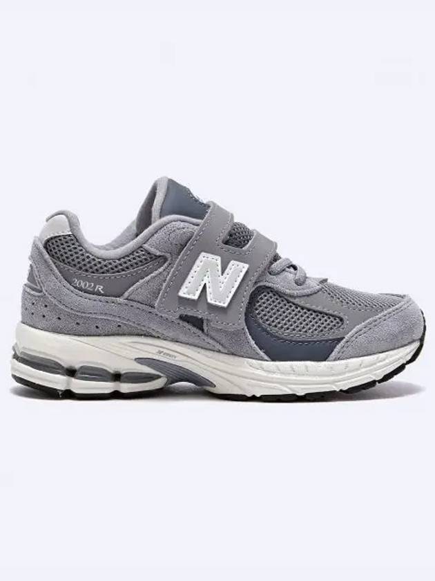 Kids 2002 Hook and Loop Low Top Sneakers Gray - NEW BALANCE - BALAAN 2