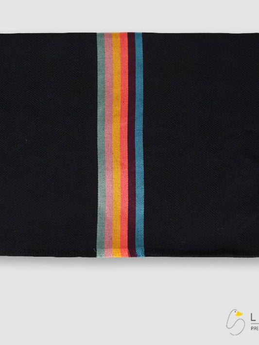 Multicolor Line Wool Silk Scarf M1A 454D AS22 76 - PAUL SMITH - BALAAN 1