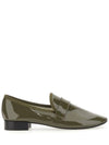 Women's Michael Patterned Leather Loafers Goa Green - REPETTO - BALAAN 2