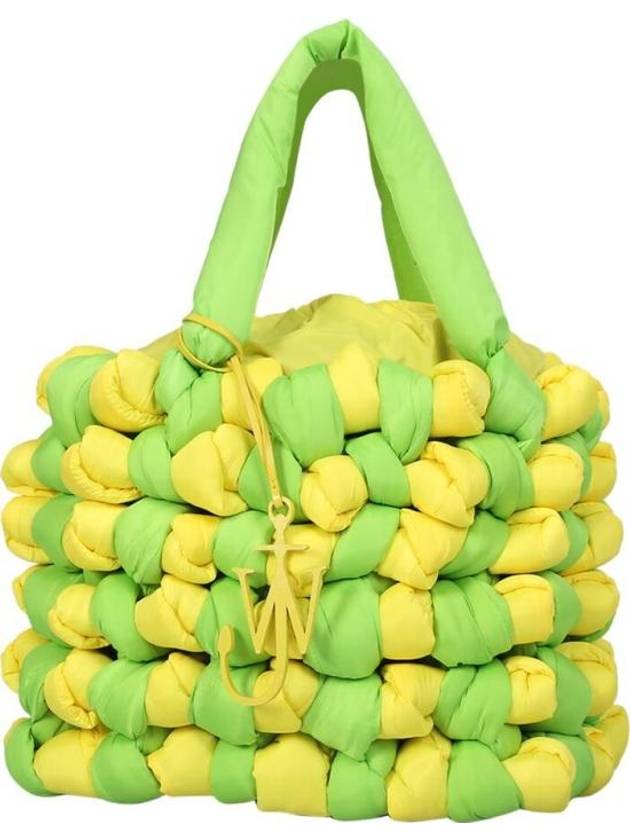 Knotted Tote Bag Yellow Lime Green - JW ANDERSON - BALAAN 2