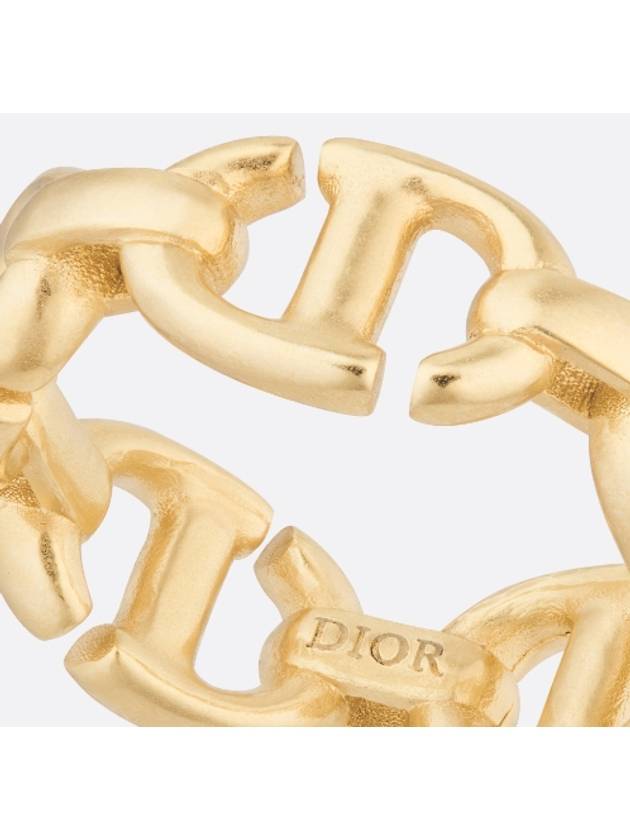 CD Navy Metal Ring Gold - DIOR - BALAAN 5