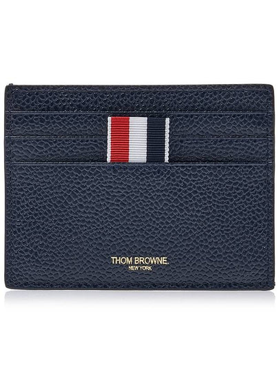 Pebble Grain Anchor Card Wallet Navy - THOM BROWNE - BALAAN 2