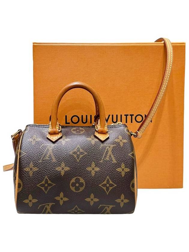 Women s M81085 Monogram Canvas Nano Speedy Tote Bag Strap - LOUIS VUITTON - BALAAN 9