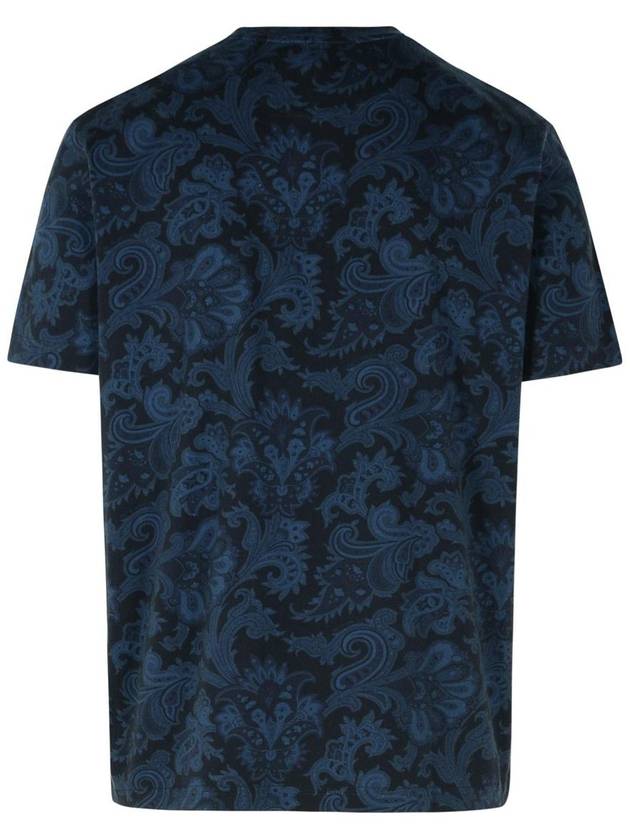 Etro Blue Cotton T-Shirt - ETRO - BALAAN 3