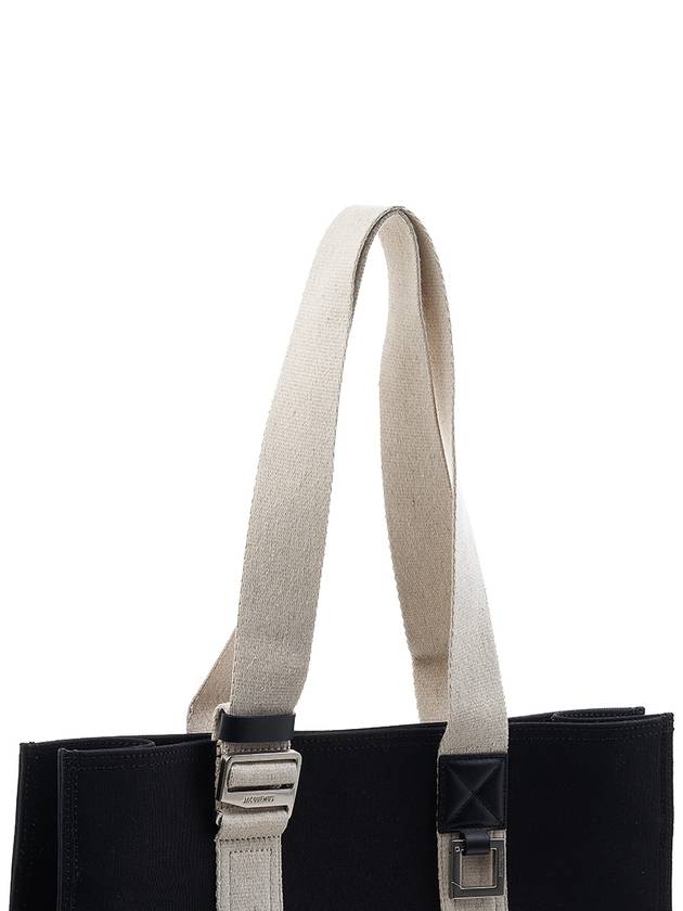 Le Cabas Cuedra Cotton Tote Bag Black - JACQUEMUS - BALAAN 8