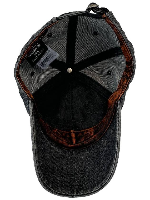 Denim washing ball cap black - CASEALOT - BALAAN 6