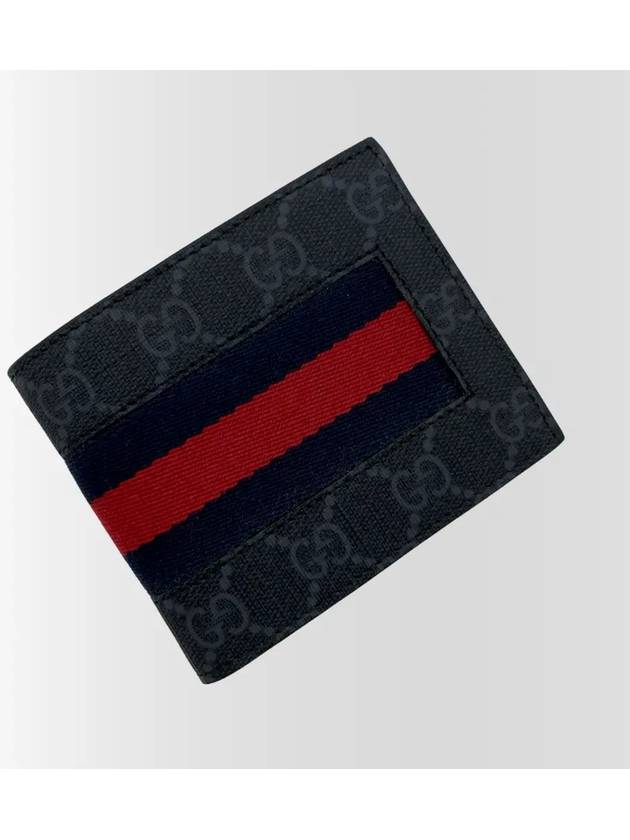 Web Supreme Men s Half Wallet Charcoal 408827 - GUCCI - BALAAN 4