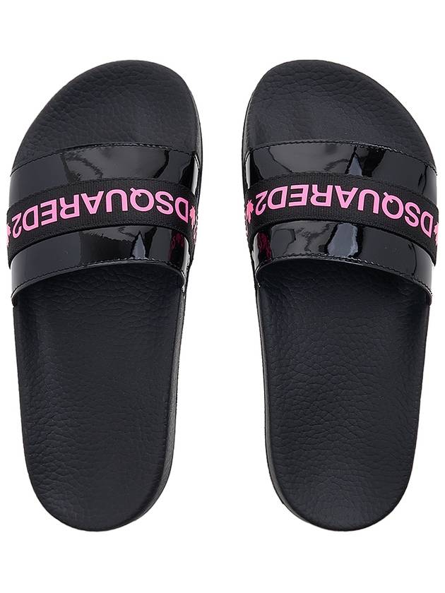 Logo Tape Slippers SLW0007 02501559 - DSQUARED2 - BALAAN 6