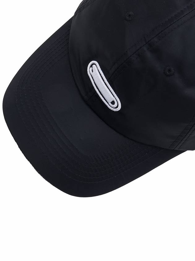 Men's Nylon Ball Cap Black - SOLID HOMME - BALAAN 8