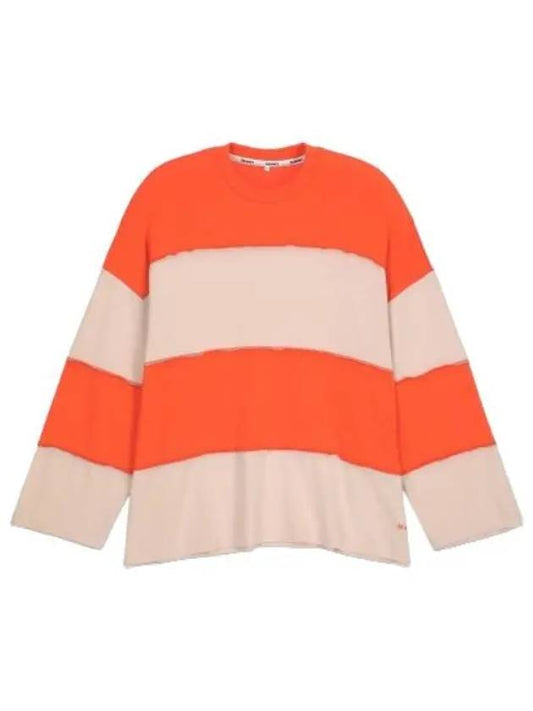 Cut Over T Shirt Orange Nude Long Sleeve Tee - SUNNEI - BALAAN 1