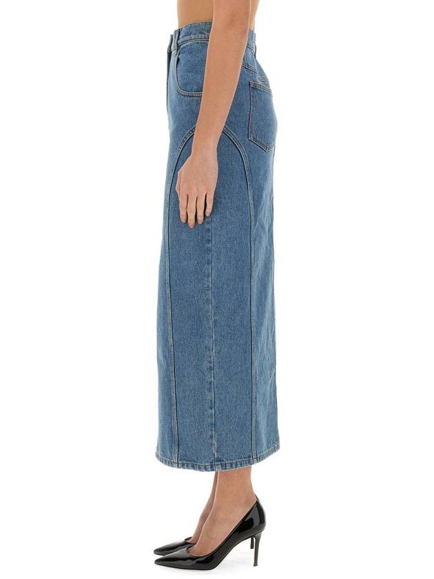 Nina Ricci Long Denim Skirt - NINA RICCI - BALAAN 4