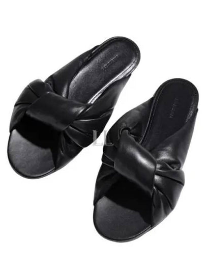 Drapy Flat Slippers Black - BALENCIAGA - BALAAN 2