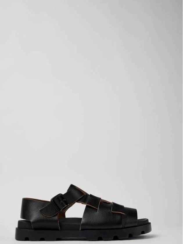 Brutus Leather Sandal Black - CAMPER - BALAAN 2