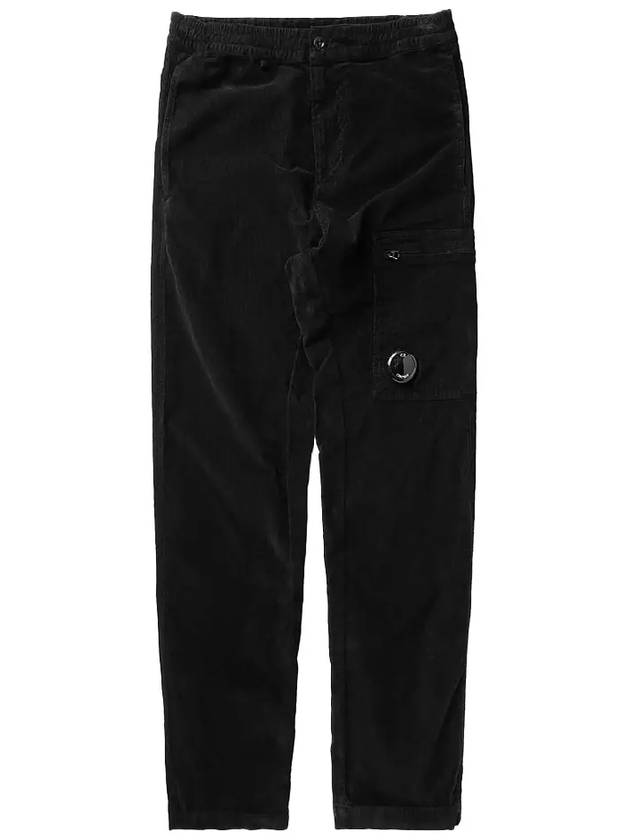 Corduroy Lens Cargo Straight Pants Black - CP COMPANY - BALAAN 2