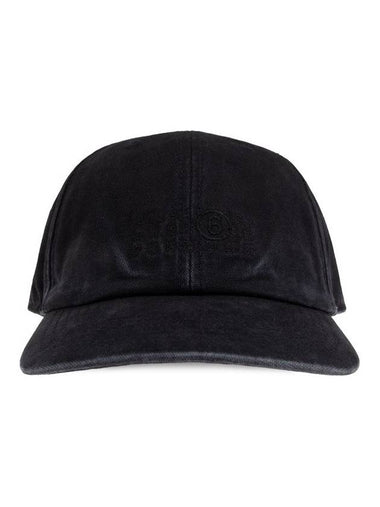 Embroidered Logo Ball Cap Black - MAISON MARGIELA - BALAAN 1