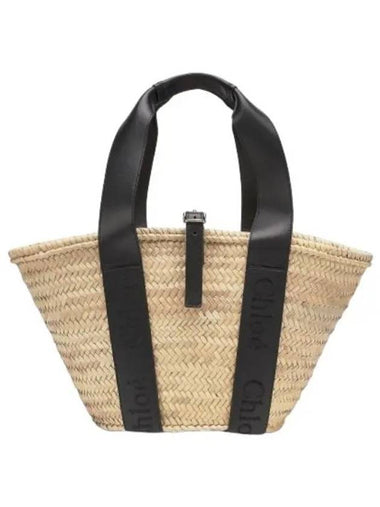 Sense Basket Tote Bag Black Handbag - CHLOE - BALAAN 1