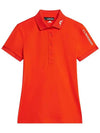 Women's Golf Tour Tech Polo Shirt Orange - J.LINDEBERG - BALAAN 2