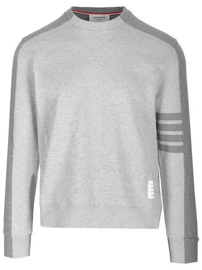 4 Bar Stripe Two Tone Loopback Sweatshirt Grey - THOM BROWNE - BALAAN 2