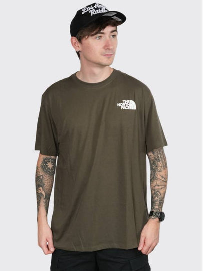 Men's Box NSE Short Sleeve T Shirt Green - THE NORTH FACE - BALAAN 2