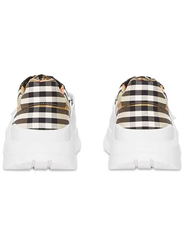 Vintage Check Cotton Sneakers Archive Beige - BURBERRY - BALAAN 4