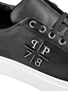 Metal Logo PP1978 Low Top Sneakers Black - PHILIPP PLEIN - BALAAN 2