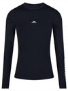 Women's Tekla Crew Neck Long Sleeve T-Shirt Black - J.LINDEBERG - BALAAN 2