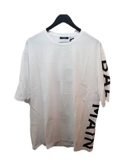 side logo short sleeve t-shirt white - BALMAIN - BALAAN 2