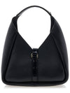 Women's G Hobo Rock Soft Leather Shoulder Bag Black - GIVENCHY - BALAAN 4