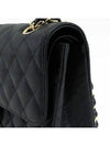 Classic medium flap bag caviar gold champagne shoulder black A01112 - CHANEL - BALAAN 4