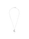 Sublima Moon Crystal Pendant Necklace Silver - SWAROVSKI - BALAAN 3