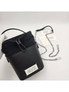 5AC Number Logo Texture Leather Bucket Bag Black - MAISON MARGIELA - BALAAN 2