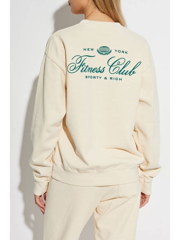 Sporty & Rich Sweatshirt From The Fitness World Collection, Unisex, Cream - SPORTY & RICH - BALAAN 4