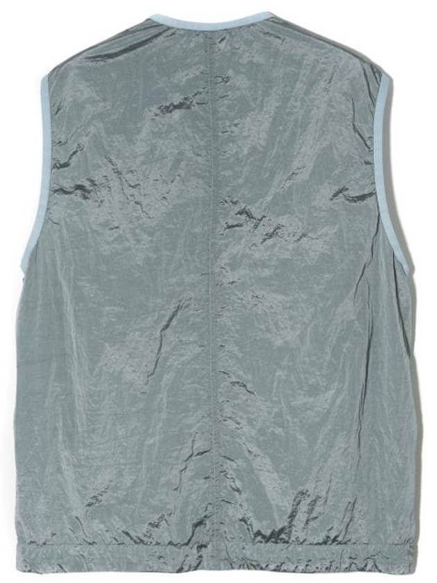 Nylon Metal Badge Vest Grey - STONE ISLAND - BALAAN 3