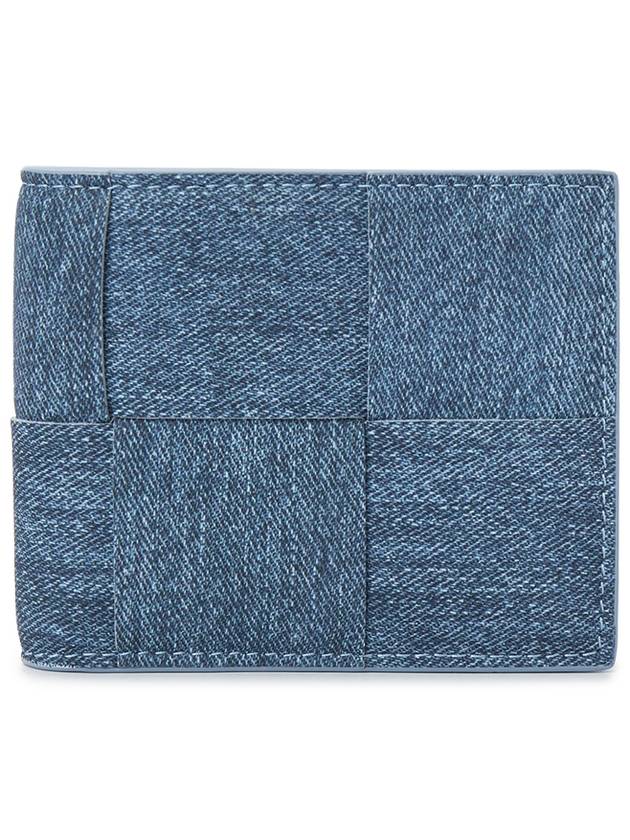 Men’s Wallet 743004V49K24287 BLUE MELANGE ICE G - BOTTEGA VENETA - BALAAN 2