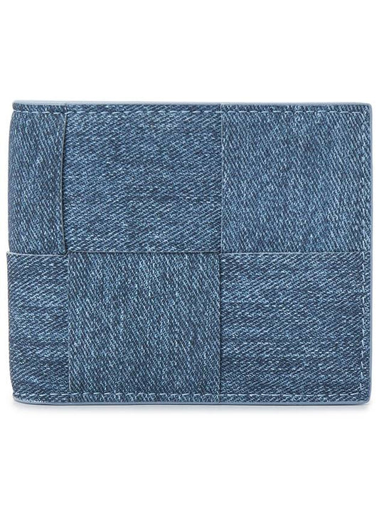 Men’s Wallet 743004V49K24287 BLUE MELANGE ICE G - BOTTEGA VENETA - BALAAN 2