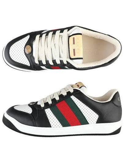 Men's Screener Low Top Sneakers Black - GUCCI - BALAAN 2