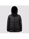 2F00011 595ZZ 999 CAMICIA Quilted Black Hooded Down Jacket - MONCLER - BALAAN 1