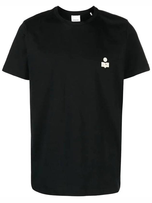 Zafferh Logo Cotton Short Sleeve T-Shirt Black - ISABEL MARANT - BALAAN 2