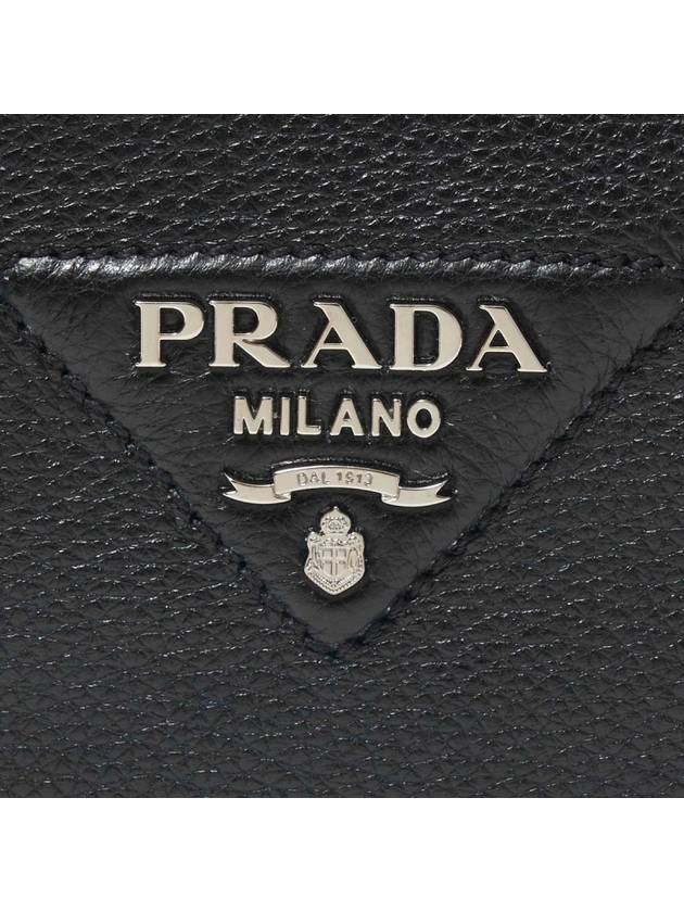 Soft Line Leather Small Shoulder Bag Black - PRADA - BALAAN 8