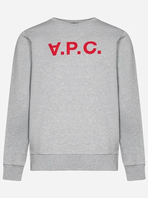 Red VPC Logo Long Sleeve Sweatshirt Grey - A.P.C. - BALAAN 3