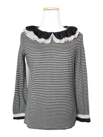 Charcoal gray striped blouse 44 - CHANEL - BALAAN 1