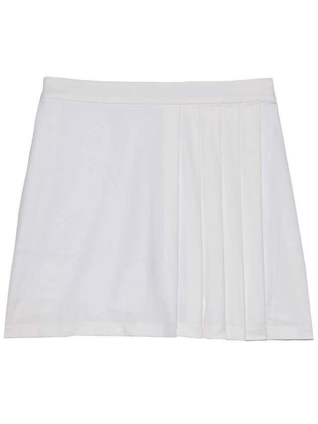 Women's Side Pleat Luxe 4-Way Stretch Twill Skirt White - G/FORE - BALAAN 2