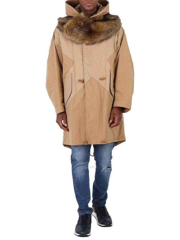 Burberry Cotton-twill Blend Parka Coat With Detachable Hood, Brand Size 46 (US Size 36) - BURBERRY - BALAAN 1