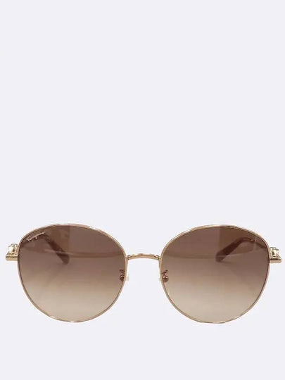 Ferragamo SF305SLBK pink gold side Gancini logo sunglasses - SALVATORE FERRAGAMO - BALAAN 2