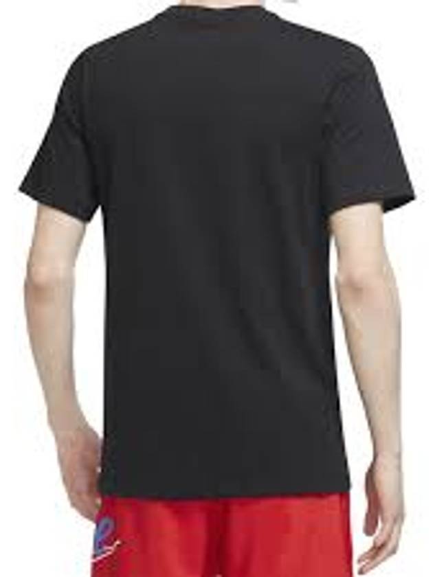 Just Do It Print Crew Neck Short Sleeve T-Shirt Black - NIKE - BALAAN 3